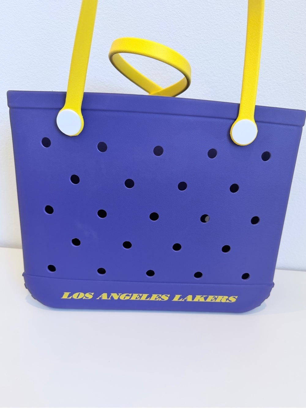 Purple & Yellow Lakers Tote Bag